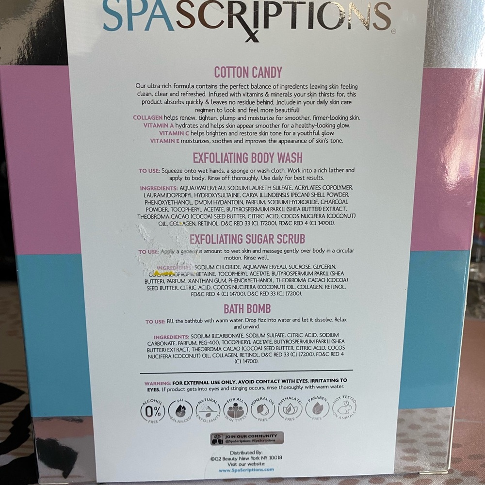 Cotton Candy Spa Scriptions Set - Picture 2 of 4